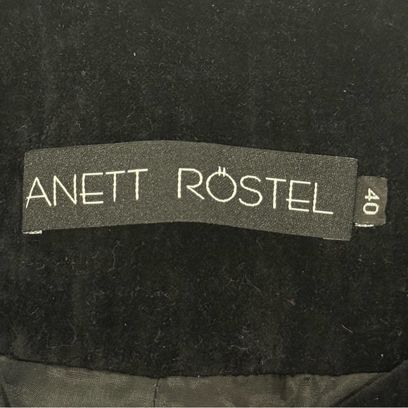 Anett Rostel Black Velvet Jacket Whimsigoth Medium Goth Fairy Grunge Romantic - Picture 8 of 13